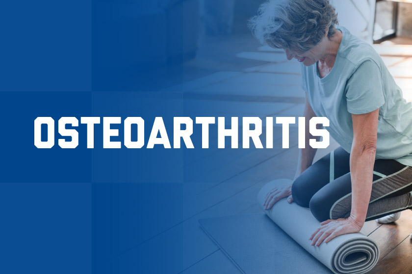 Woman stretching at home