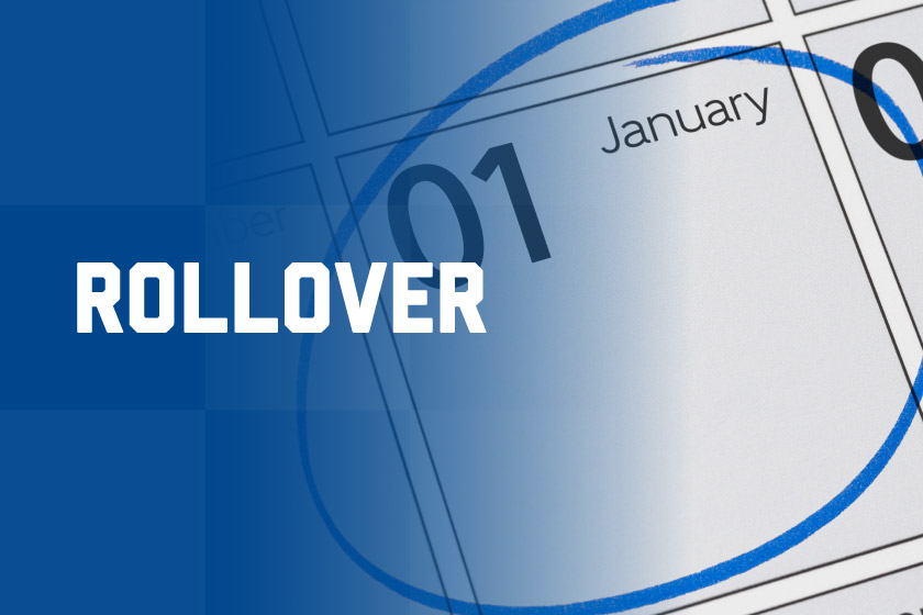 Calendar with January 1 circled